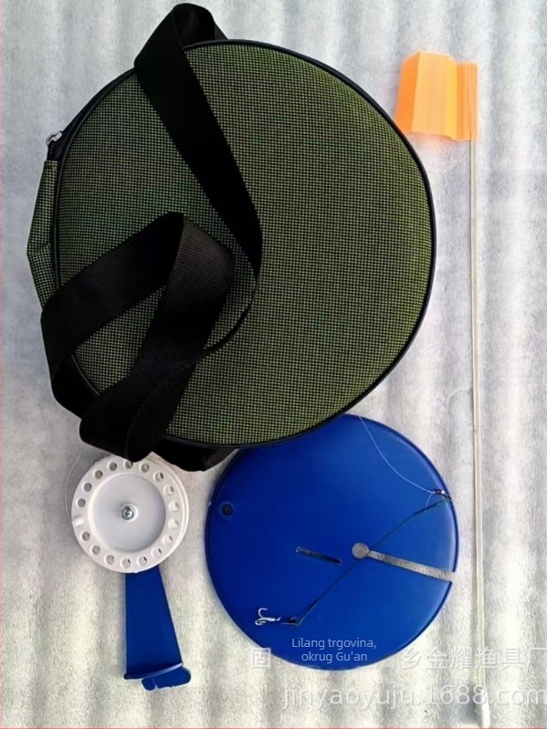 Zimski vanjski set štapova za pecanje u torbi s automatskom pločom za ugriz, Marka: Fishing Gear, Materijal: Juying