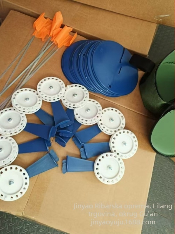 Zimski vanjski set štapova za pecanje u torbi s automatskom pločom za ugriz, Marka: Fishing Gear, Materijal: Juying