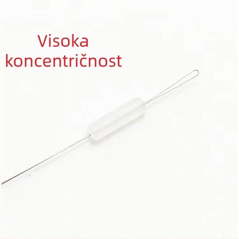 Komplet cilindričnih prozirnih distancijskih perli za ribarsku liniju – Materijal: svileni cvijet; Oblik: cilindričan; Prozornost: prozorno; Kod proizvoda: F97JH86M6TSTH8