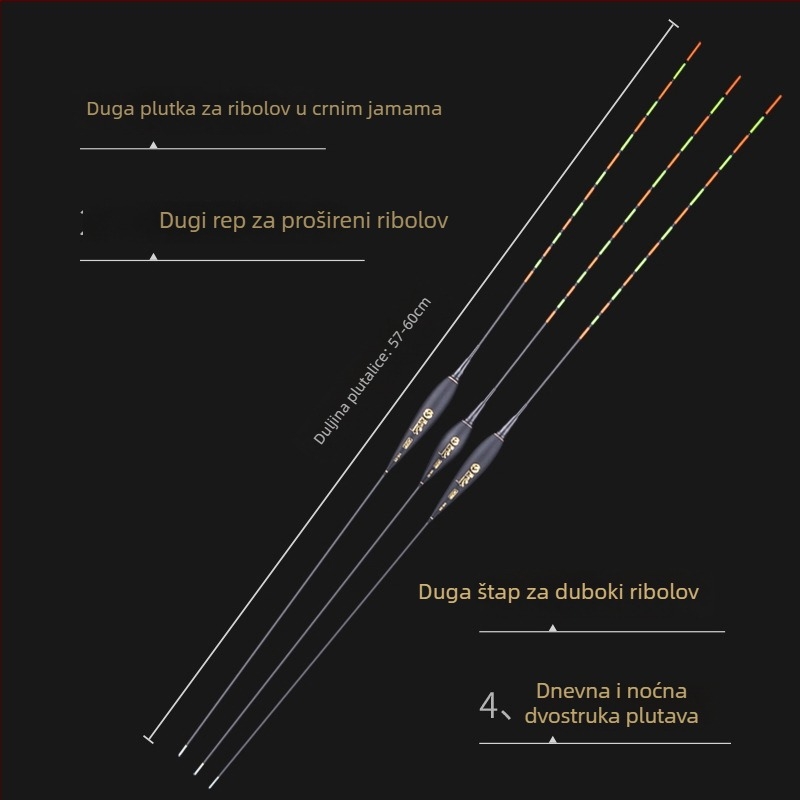 Folk Artists Nano vertikalni drift ribolovna pluta
