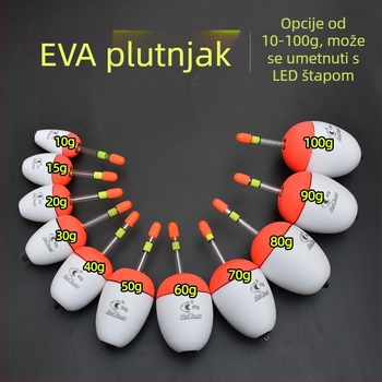 Ribolovni plutač s vertikalnim driftom • EVA pjena • Svetleći uložak • Marka: Fishing Reiki