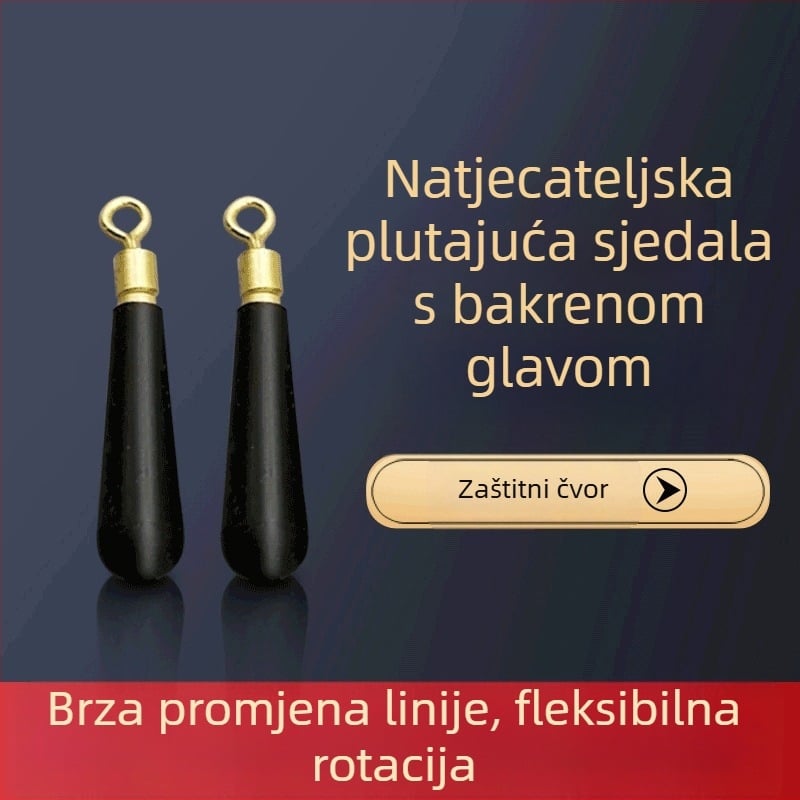 Yurun ribolovni pribor – gumeno plutajuće sjedalo, pomično, protiv zapetljavanja i s univerzalnim okretom