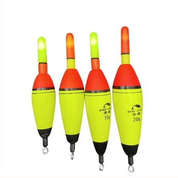 Vanjska elektronička plutajuća plovka za morski ribolov, EVA, mijenja boju, treptanje, duga olivna vrsta ABO plovak