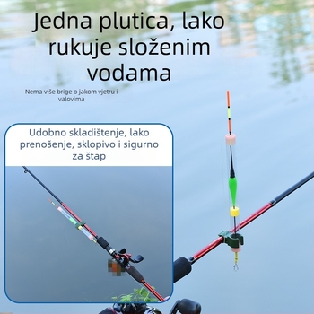 Wickert Vertikalni Drift Plovak za Ribolov s Digitalnim Noćnim Režimom, Obalni Plovak, Kompozitni Materijal