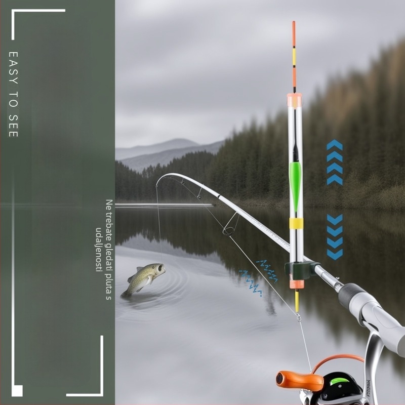 Wickert Vertikalni Drift Plovak za Ribolov s Digitalnim Noćnim Režimom, Obalni Plovak, Kompozitni Materijal