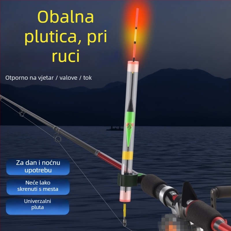 Wickert Vertikalni Drift Plovak za Ribolov s Digitalnim Noćnim Režimom, Obalni Plovak, Kompozitni Materijal