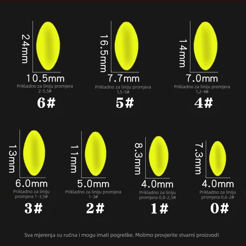 Heng Zhixing Sedam Zvijezda Bean-Type Pluta i Olive-Type Pluta, Materijal Bubble, Ribolovna oprema, Podrijetlo Kina