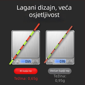 Ribolovni plutac s vertikalnim driftom, kompozitni materijal, marka Other, kategorija plutva i bója