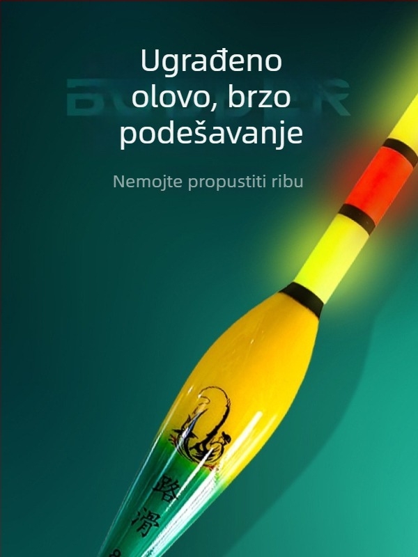 Elektronički plutač za drift ribolov, mijenja boju dan/noć, dvostruka upotreba, svijetao i vidljiv, za duga dometa s morskim štapom, univerzalno za sve vode
