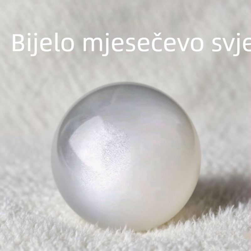 Kristalne perle za DIY nakit – labave kuglice, kružnog oblika, polirane, modern stil