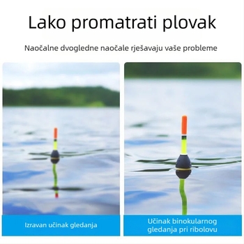 Teleskop za ribolov s noćnim vidom, 6× povećanje, naslonske polarizirane naočale za presbiopiju i kratkovidnost
