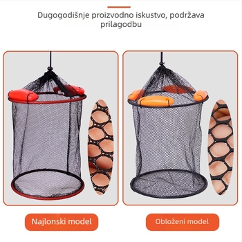 Prijenosni sklopivi mrežasti džep za zaštitu riba u morskom ribolovu – brzo se suši, mrežasti džep
