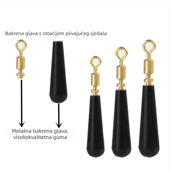 Okretna drift sjednica s pločom montiranom bakrenom glavom, bakar-gum materijal | Yueda fishing gear