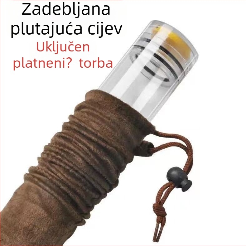 Prozirna debela plutajuća cijev za ribolov