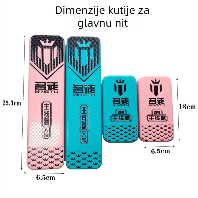 Mingtu kutija za glavnu liniju, pojačani ABS materijal, prijenosna kutija za ribolovne linije