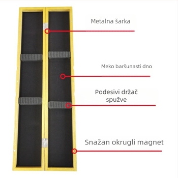 Drvena plutajuća kutija od Paulownia za pohranu ribolovne opreme, velik kapacitet
