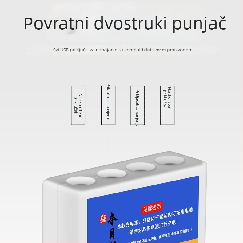 Vertikalni plovak za ribolov, plastični, USB punjivi, svijetleći, CR425 baterija
