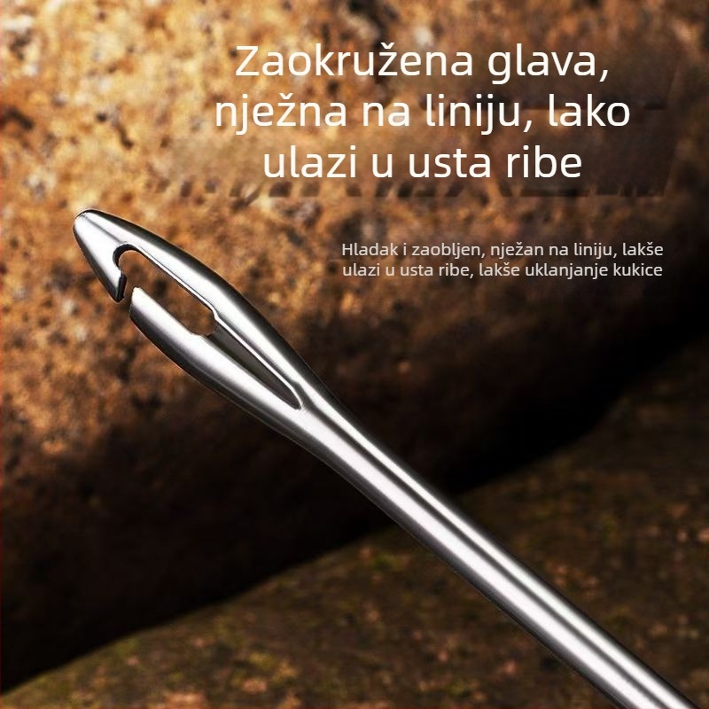 Nerezani alat za otpuštanje udice s dubokim grlom — brz, siguran za liniju, prenosiv