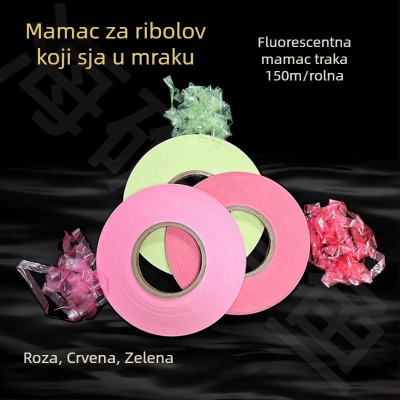 150 m svjetleći gumeni materijal za morski ribolov