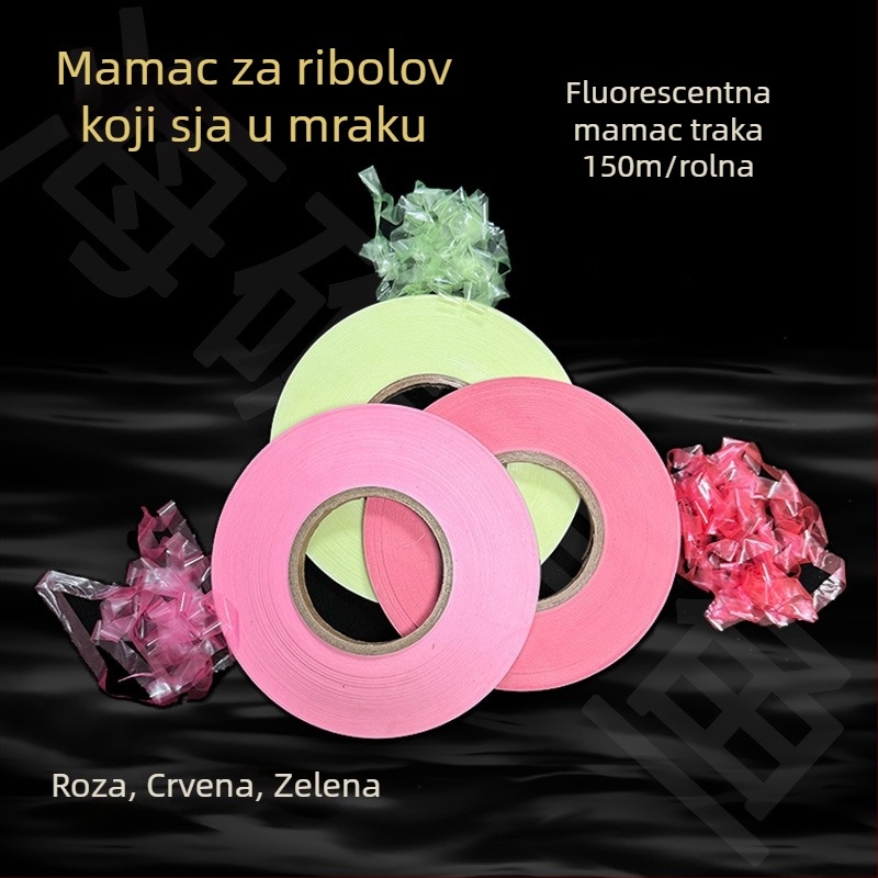 150 m svjetleći gumeni materijal za morski ribolov