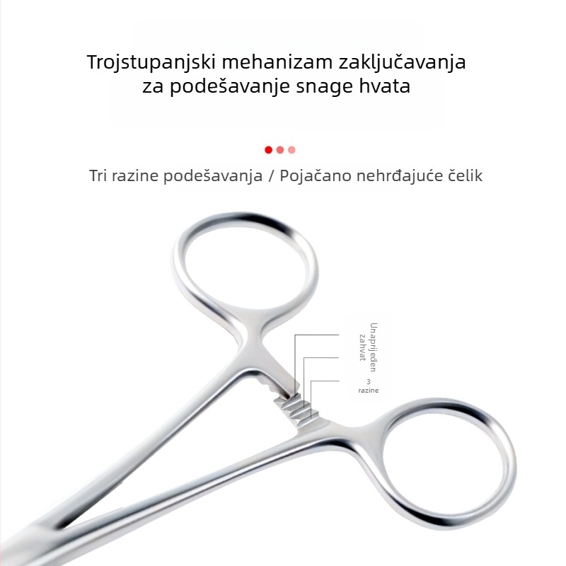 Obest Loach clip od nehrđajućeg čelika – protuklizni držač za žive mamce, ribolov na plutvi