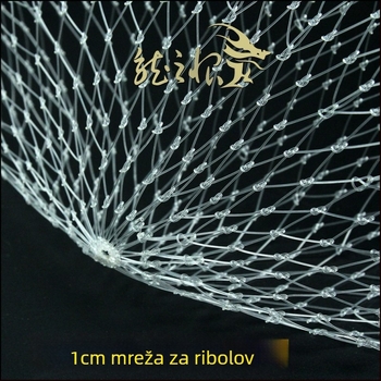 Ručna najlonska mrežasta torba za ribolov s mrežom od 1 cm