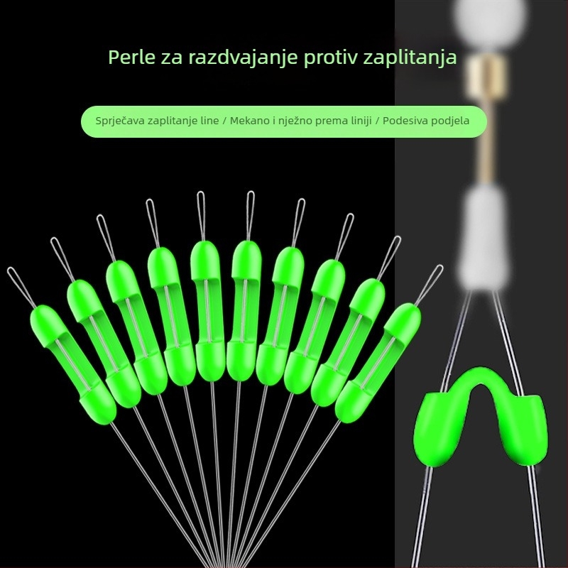 Thousand Carp Lai silikonizirani razdjelnik podlinije, 50 kom, anti-zamotavanje, ribolovni dodatak