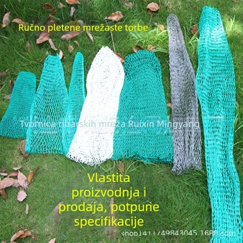 Ručnično pletena mrežasta torba za ribolov s najlonskom niti
