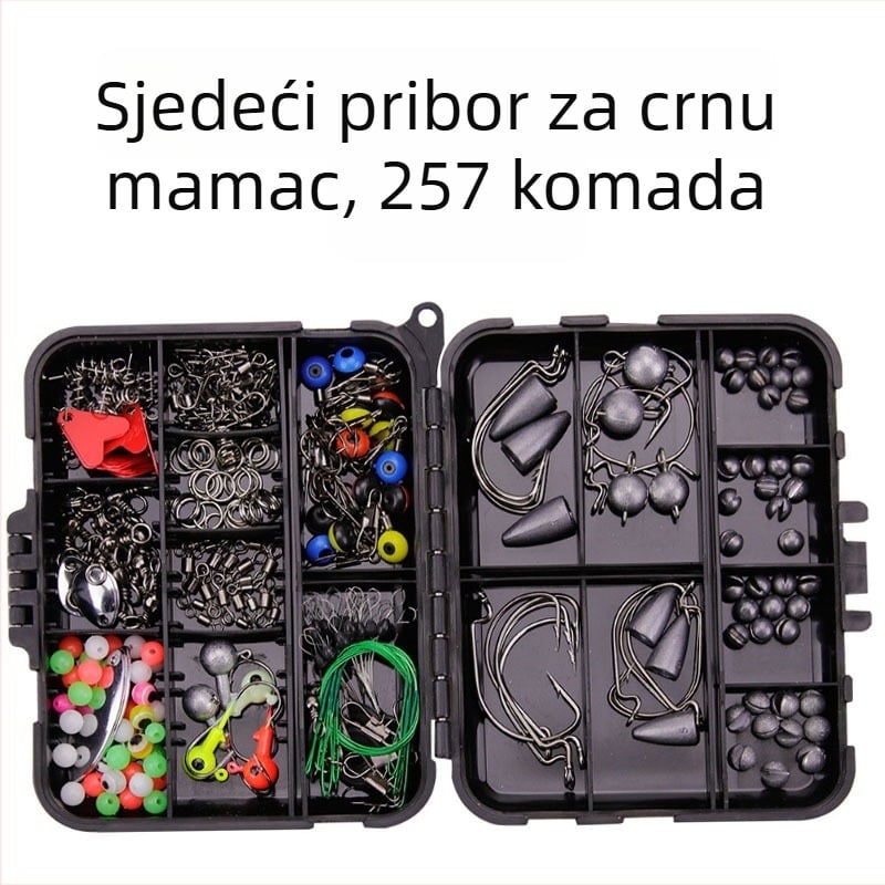 Set dodatne opreme za ribolov na more i kamenitu obalu, kutija s dijelovima za varalice (Proizvedeno u Kini)