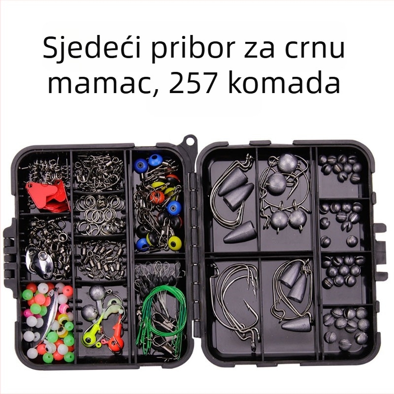 Set dodatne opreme za ribolov na more i kamenitu obalu, kutija s dijelovima za varalice (Proizvedeno u Kini)