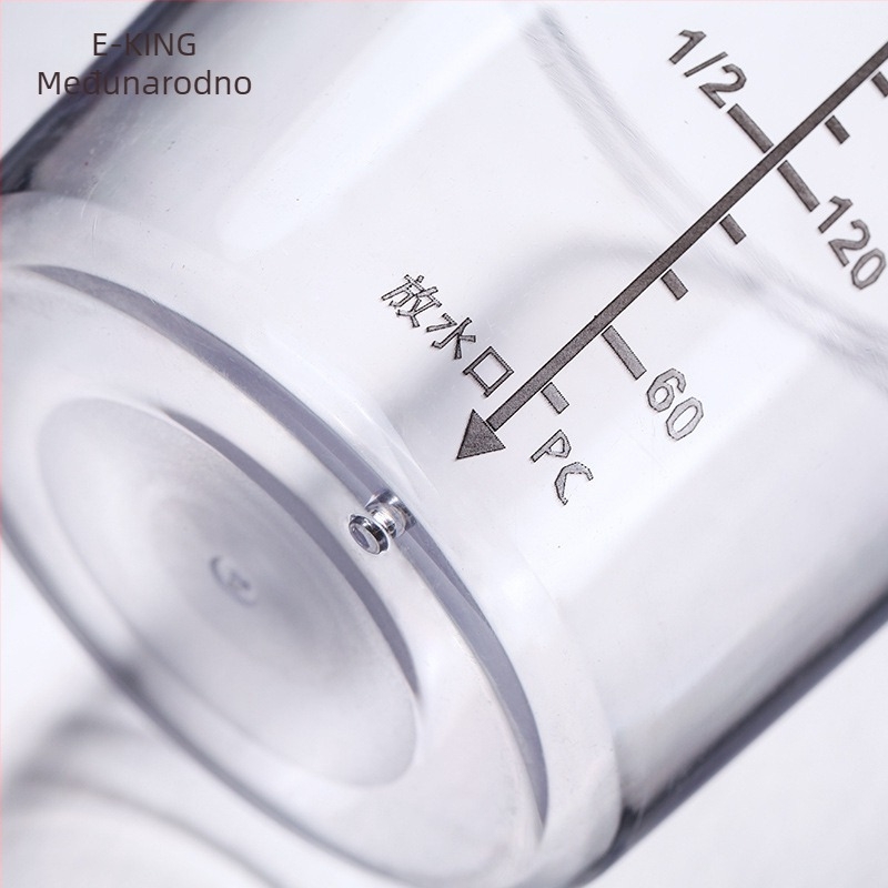 Dvodijelna PC mjerna čašica za mamac – prozirna sa skalom, otporna na pad, precizno mjerenje