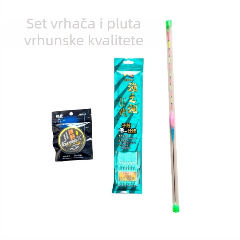 Set opreme za ribolov s nano plovkom, udicama i najlonom — Marka Eight Treasures Slaying the Dragon