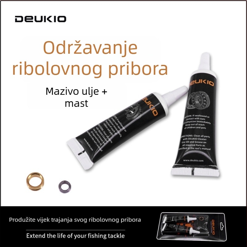 Set za održavanje ribarske role s mazivom i alatima