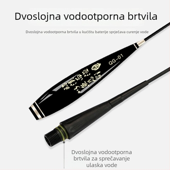 Svjetleći plovak za ribolov s vrlo osjetljivim indikatorom zagriza, dnevno-noćna upotreba i dizajn s debelim repom