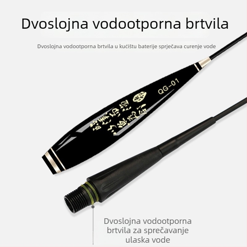 Svjetleći plovak za ribolov s vrlo osjetljivim indikatorom zagriza, dnevno-noćna upotreba i dizajn s debelim repom