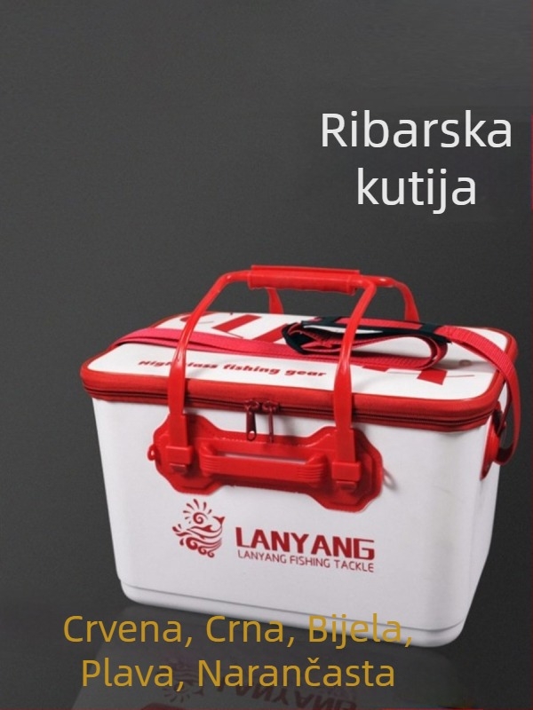 Prijenosni plastični kanta za žive ribe za vanjski ribolov s integriranim debelim dizajnom