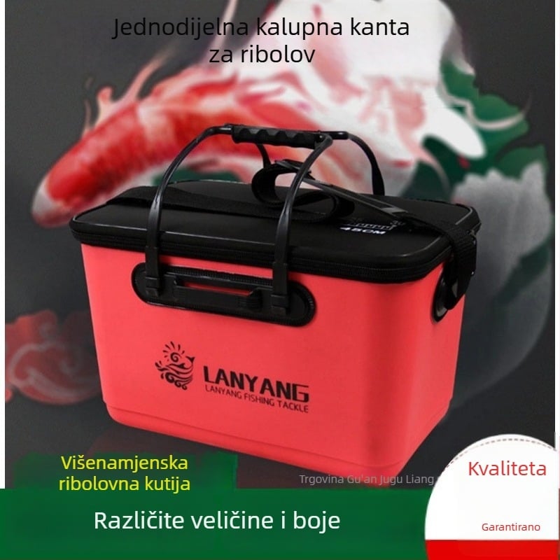 EVA debeli prijenosni kantu za žive ribe – višestruka kanta za ribolov, jedinstvenog dizajna, plava