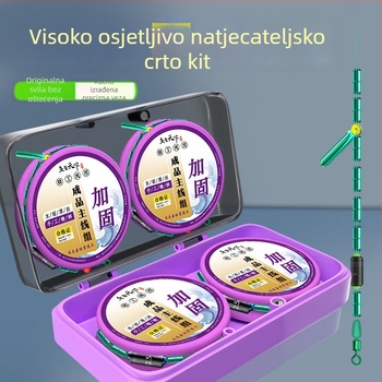 Kompaktan set ojačane najlonske ribolovne linije – najlon, duljina 2.7 m, za ribolov