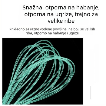 Kompaktan set ojačane najlonske ribolovne linije – najlon, duljina 2.7 m, za ribolov