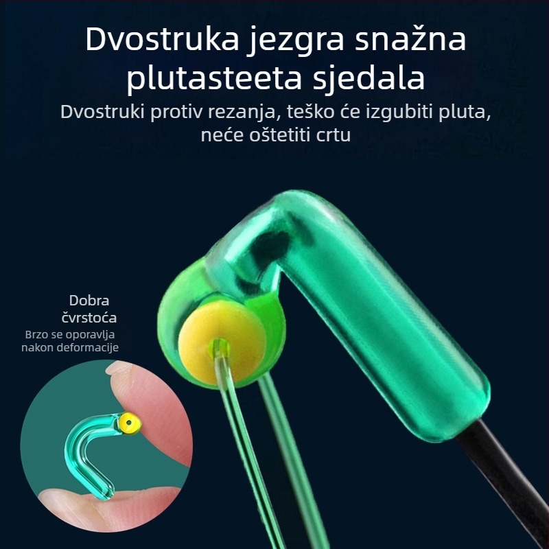 Kompaktan set ojačane najlonske ribolovne linije – najlon, duljina 2.7 m, za ribolov