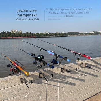 Držač štapa Hunting za brod, sklopni, višedirekcijska rotacija, nehrđajući čelik, baterijsko napajanje