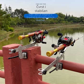 Držač štapa Hunting za brod, sklopni, višedirekcijska rotacija, nehrđajući čelik, baterijsko napajanje