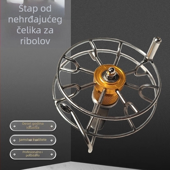 Spinning kolut od nehrđajućeg čelika; metalni ribolovni kolut; porijeklo: Sichuan; pakiranje: 1
