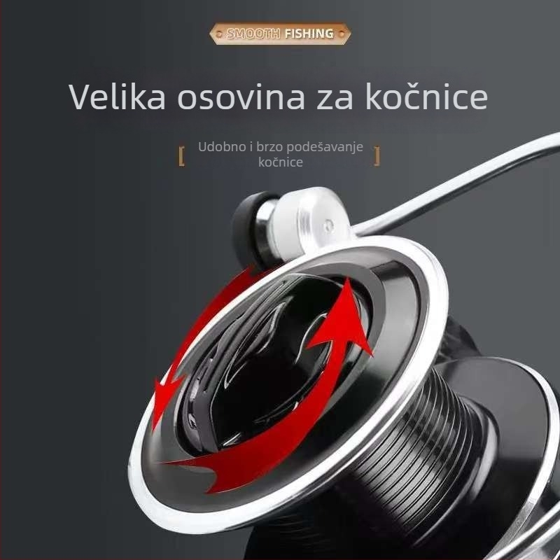 Gaoyu potpuno metalni špining kolut za morski ribolov, dugi dometi bacanja