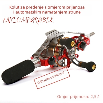 Potpuno metalni srednji kotačić za mušku navijač s automatskim usmjeravanjem linije i omjerom brzine, prednje kolo i unutarnje vođenje linije