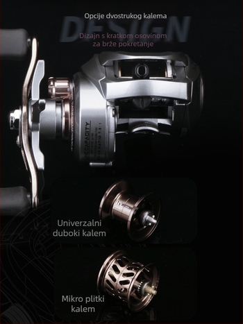 Famous Fishing Luya Mini Navijak za ribolov s kapljicom vode, novi kratki osovinski model, metalna čašica za liniju, dugi domet bacanja