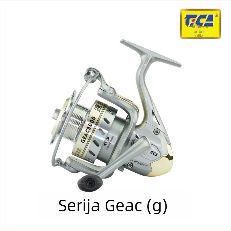 Dijia GEAC 1000-6000 serija spining kolut, 9 ležajeva, ravna ručka