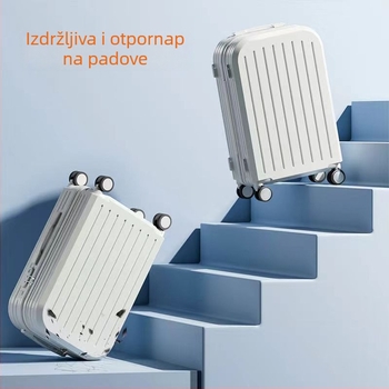Kufer ABS/PC s zatvaračem, ultra lagan, otporan na habanje, protiv krađe, prikladan za let, univerzalni kotači, težina 2,8 kg.