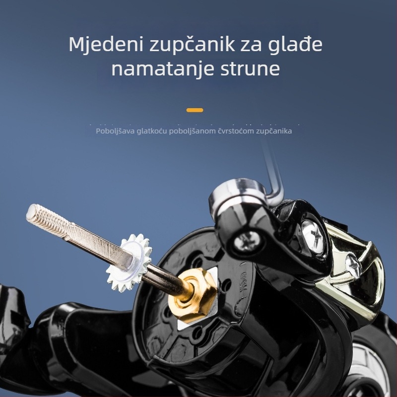 Potpuno metalna mulineta za ribolov, CNC ručka, za dugačak domet morski ribolov