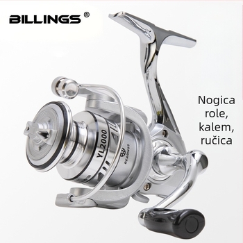 Billings ultra lagani, potpuno metalni špuling kolut za dugi bacaj, morski ribolov